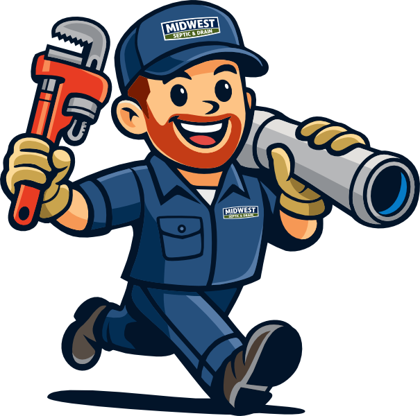 Midwest Septic & Drain mascot